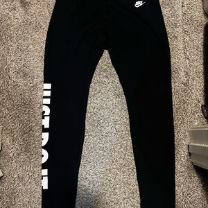 Nike  Black and White Leggings